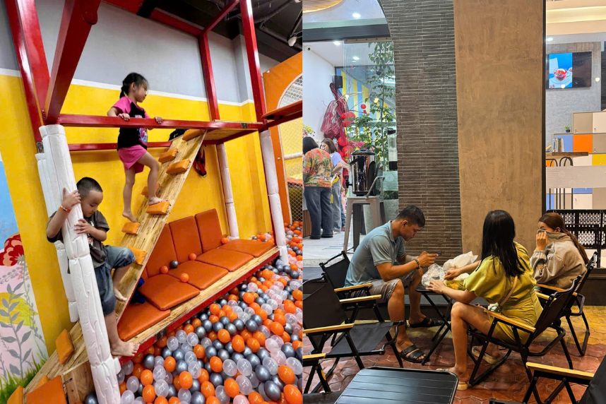 Toàn cảnh khu vui chơi F3City, trẻ em vui chơi và phụ huynh thư giãn với các trò chơi trẻ em tại F3City